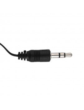 Retractable stereo AUX 3.5mm cable Black