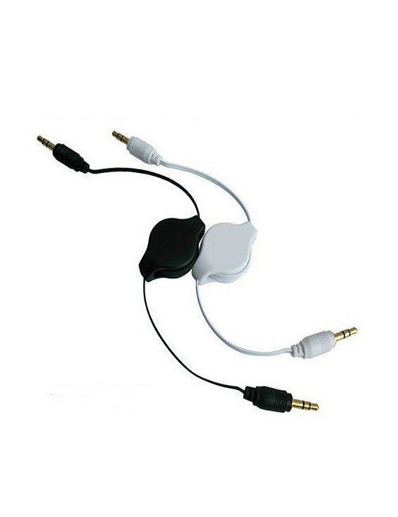 Retractable stereo AUX 3.5mm cable