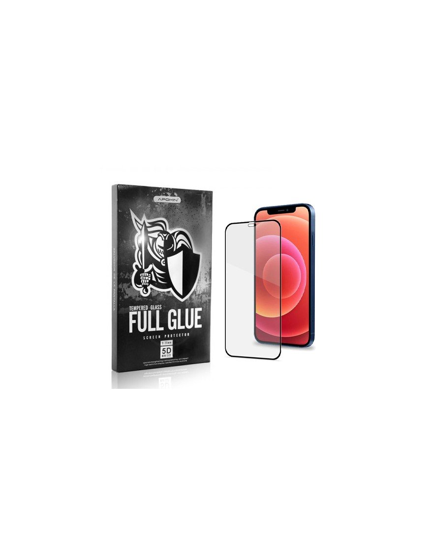 Cristal templado Full Glue 5D Apple iPhone 12/Pro/Max (completo)
