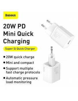 Baseus Super-Si Quick Charger 1C 20W White